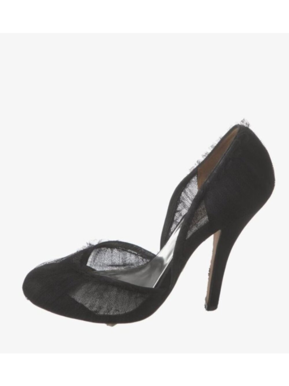 Badgley Mischka Black Mesh Accents D'Orsay Pumps Size 8